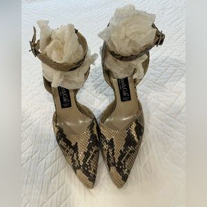 Kenneth Cole - Snake Skin Ankle Strap heels - Size 7